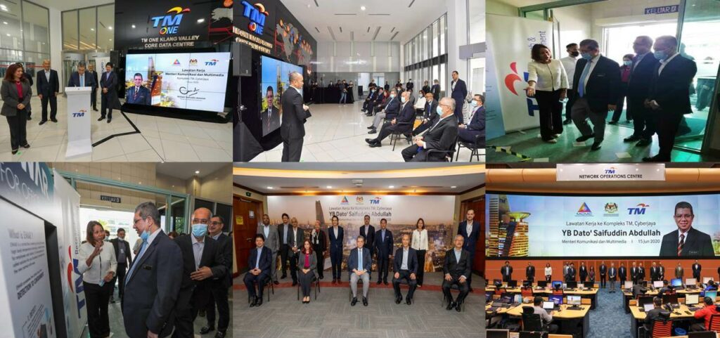 Minister of Communications and Multimedia Malaysia working visit to KVDC and NOC, Cyberjaya