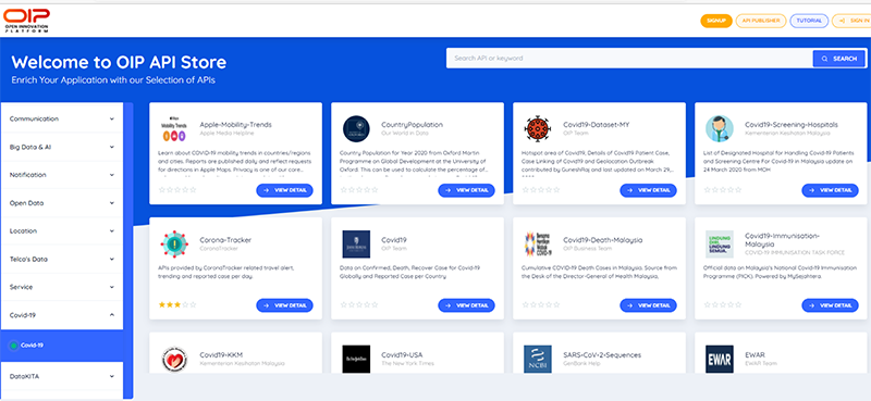 Data Exchange Platform built using OIP, with the primary role of being a one-stop data exchange centre that will facilitate and accelerate data sharing in order to bolster research efforts in combating Covid-19