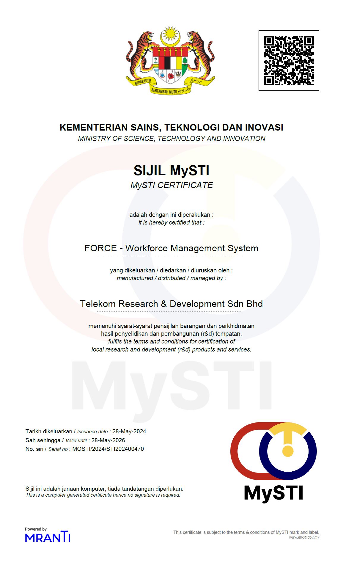 MySTI FORCE